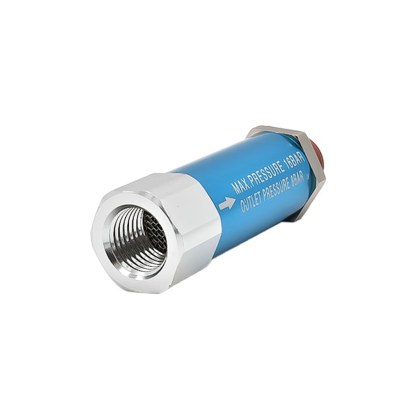 Interstate Pneumatics 1/4 Inch NPT In-Line 120 PSI Fixed Preset Pressure Regulator, Outlet Pressure with Max Inlet 230 PSI WR1115 - main